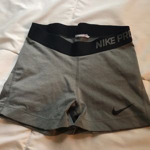 Nike grey spandex shorts